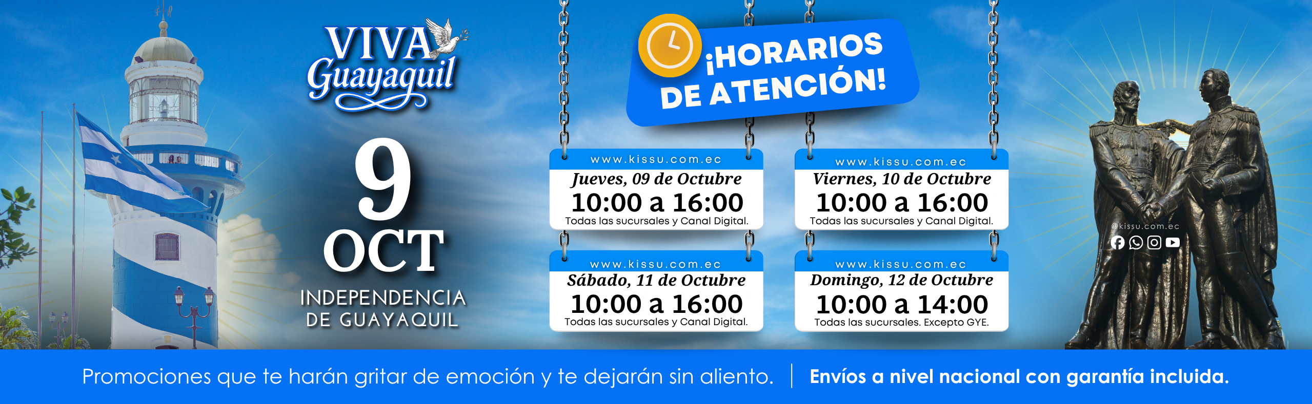 HORARIOS FERIADO OCTUBRE 2025