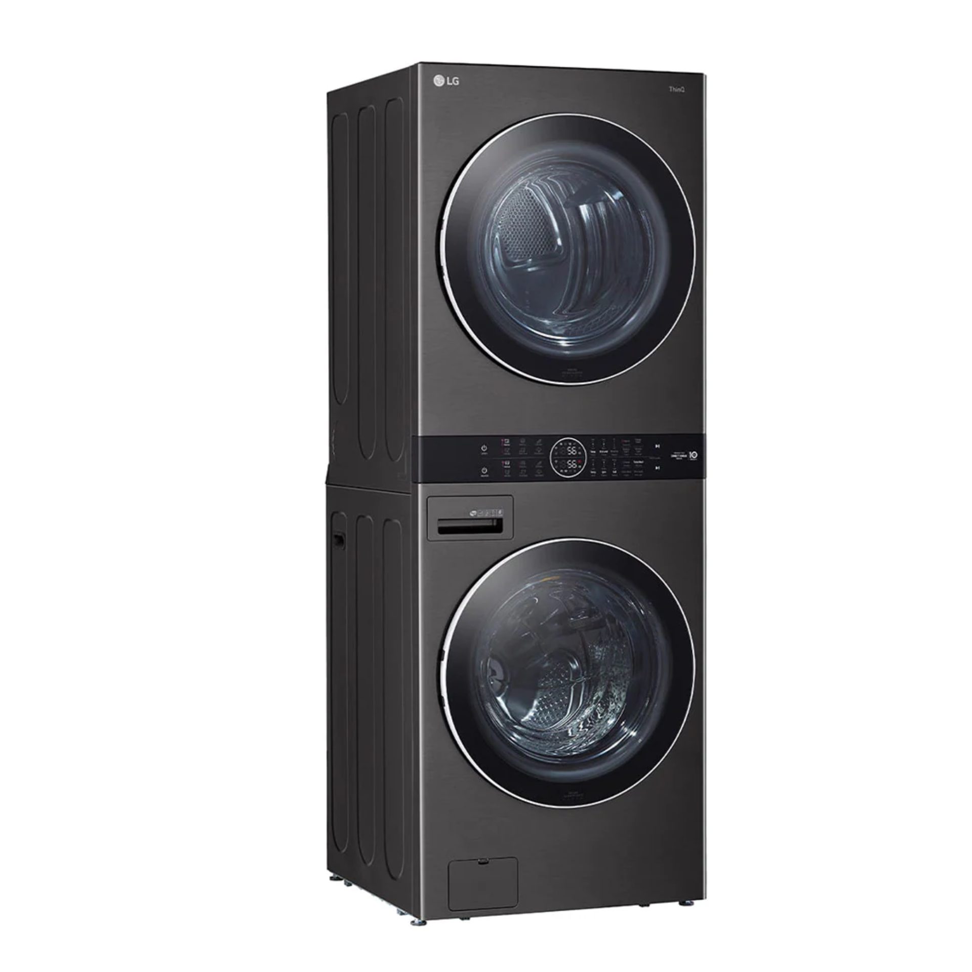 Adolescente espada Electrónico LAVADORA SECADORA EN TORRE ELECTRICA LG WK22BS6E 22 KG 220V CENTRO DE  LAVADO STEAM COLOR ACERO NEGRO