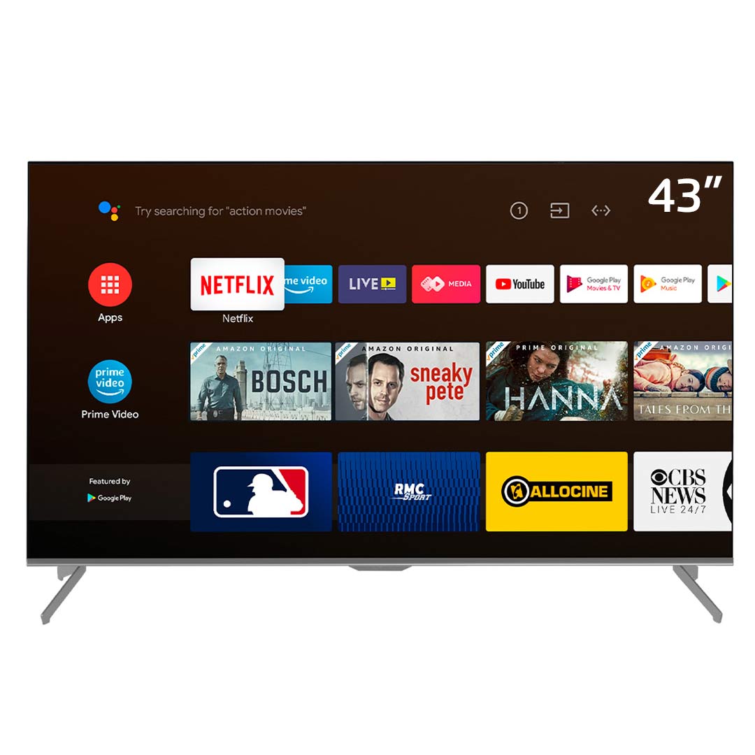 SMART TV INDURAMA 43TIKF9UHD 43  4K UHD LED HDR ANDROID GOOGLE TV ANDROID  11 CON 8GB INTERNO