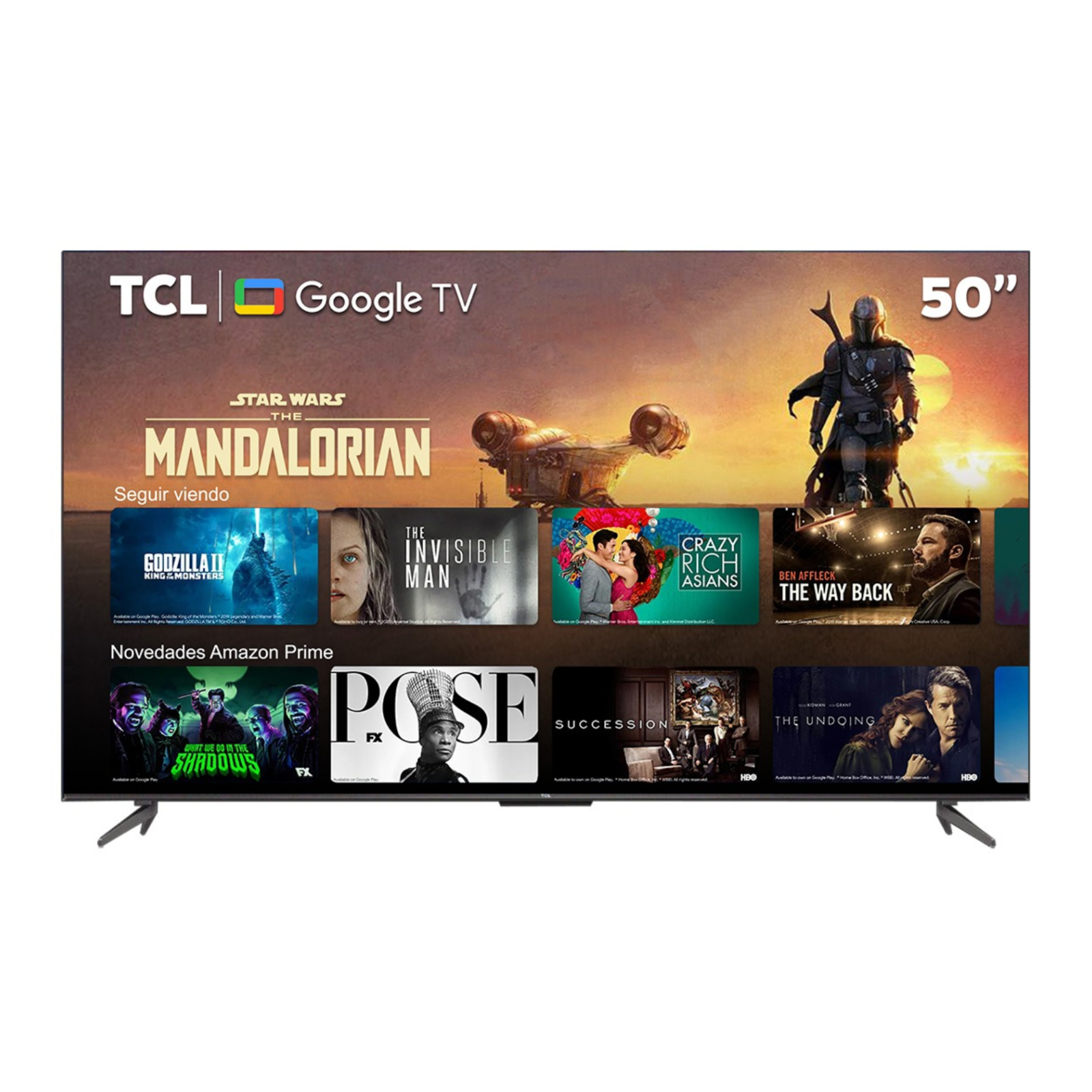SMART TV TCL 50P735 50  4K UHD LED HDR 10 PLUS ANDROID GOOGLE TV SIN  BORDES CONTROL DE VOZ A MANOS LIBRES