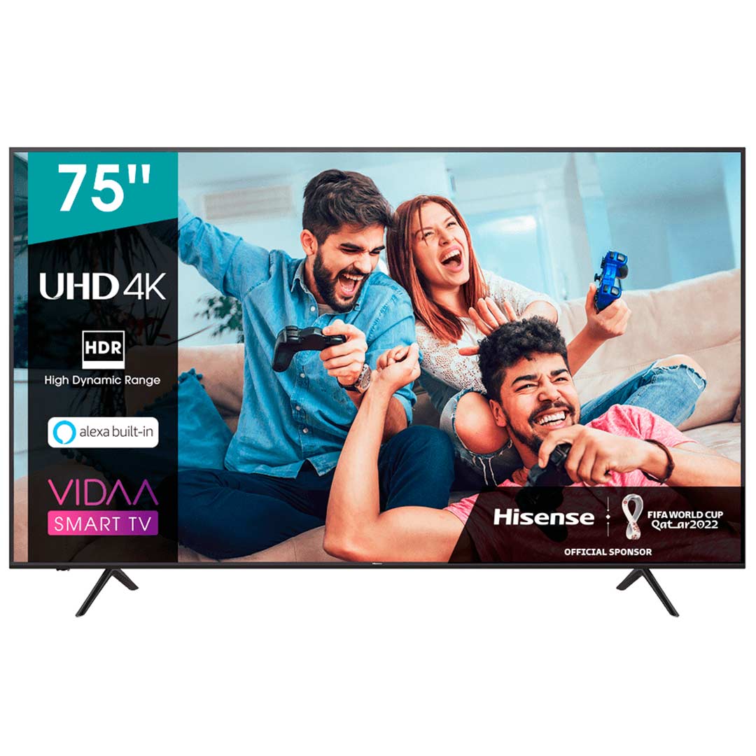 Hisense Pantalla 75 4K UHD Smart TV