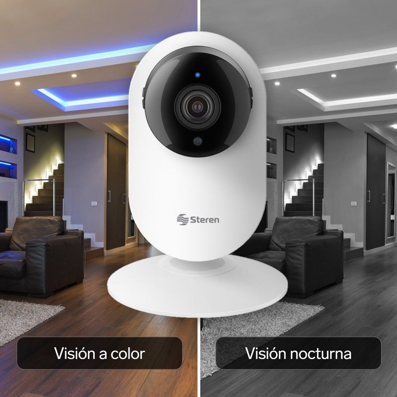 medio General mini CAMARA DE SEGURIDAD PARA INTERIOR STEREN CCTV-204 FULL HD WIFI CON VISION NOCTURNA medio General mini CAMARA DE SEGURIDAD PARA INTERIOR STEREN CCTV-204 FULL HD WIFI CON VISION NOCTURNA