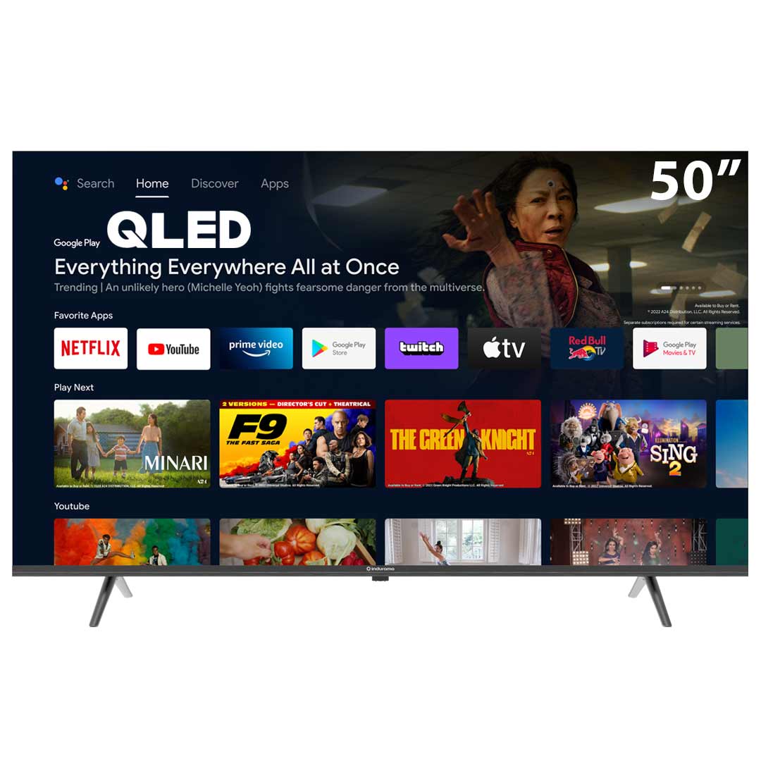 SMART TV INDURAMA 50TIKGFQLED 50  4K UHD QLED HDR ANDROID GOOGLE TV GAME  VISUAL EXPERIENCE