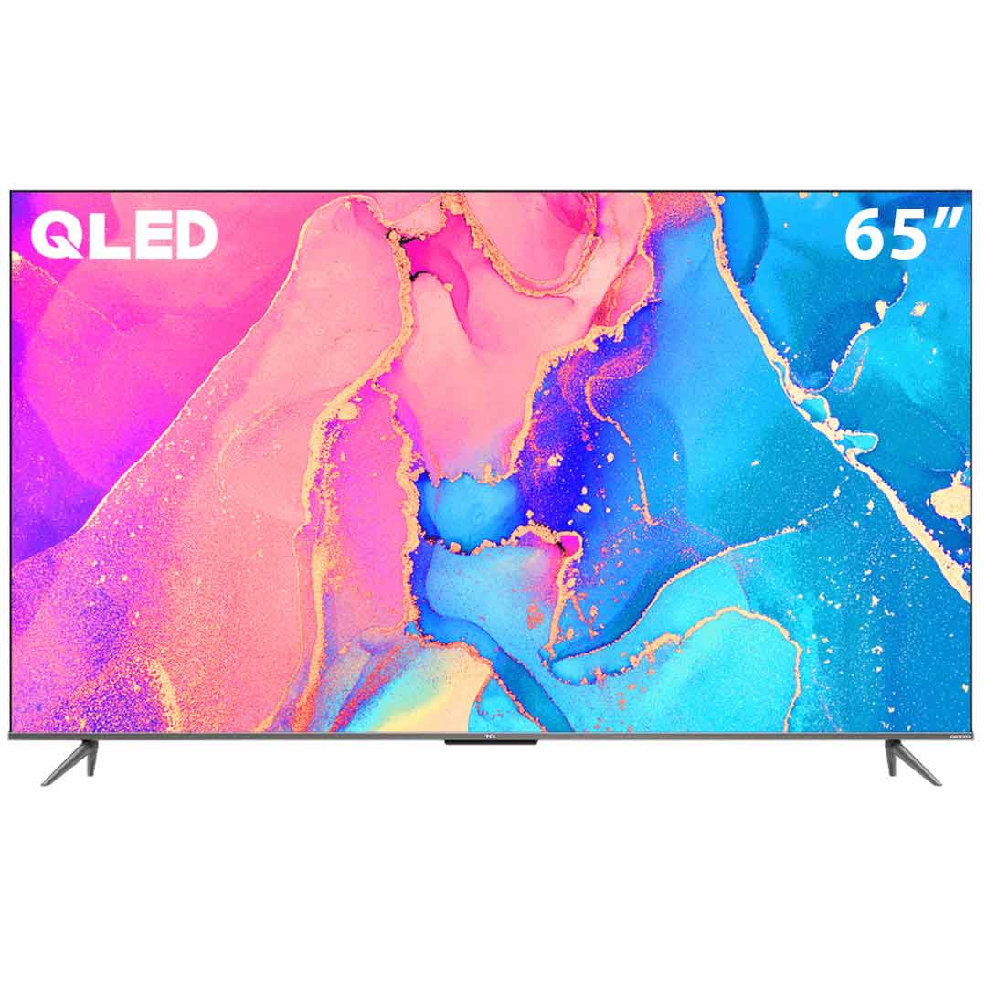 SMART TV TCL 65C635 65  4K UHD QLED HDR 10 PLUS ANDROID GOOGLE TV GOOGLE  DUO PARLANTES ONKYO