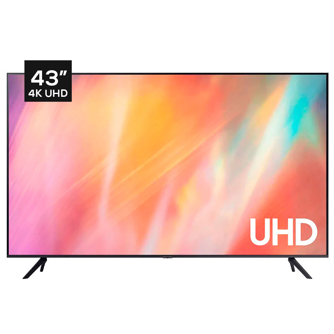 SMART TV SAMSUNG UN43AU7000PCZE 43  4K UHD LED HDR 10 PLUS TIZEN PANTALLA  CRYSTAL 4K DISEÑO DE 3 LADOS SIN BISEL