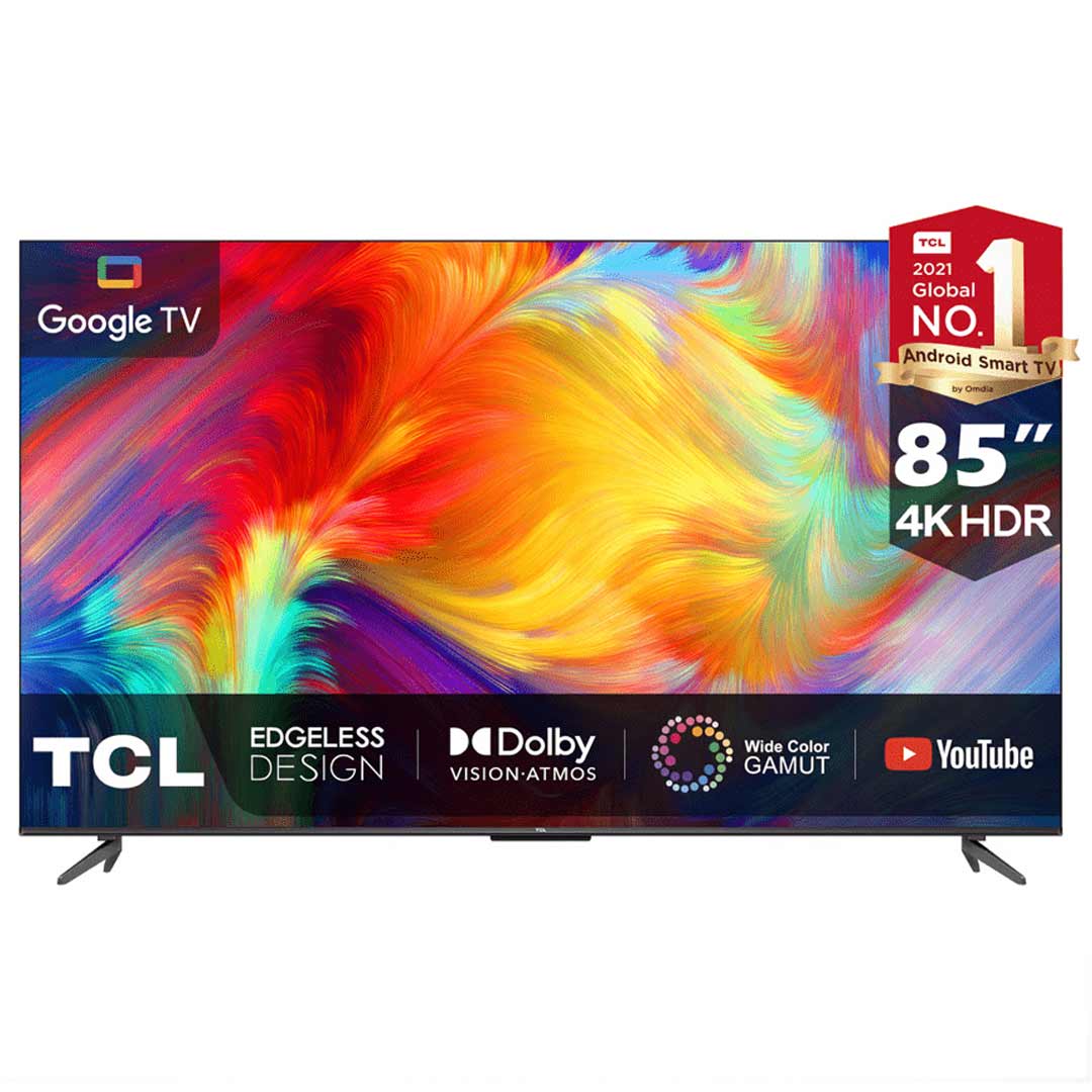 SMART TV TCL 85P735 85  4K UHD LED HDR 10 ANDROID GOOGLE TV ASISTENTES DE  VOZ ALEXA Y GOOGLE ASSISTANT