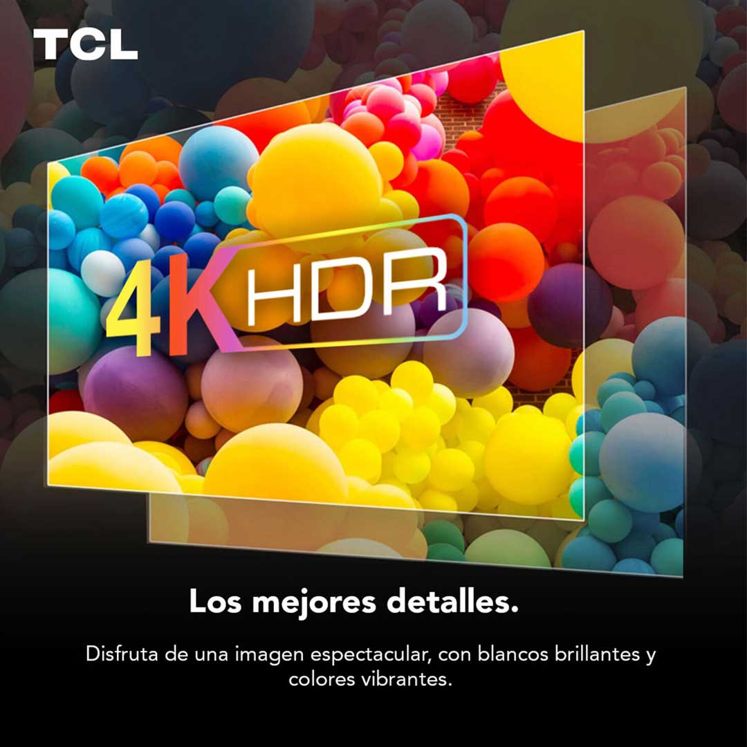 SMART TV TCL 65P635 65  4K UHD LED HDR 10 ANDROID GOOGLE TV MANDO DE VOZ  EN CONTROL BLUETOOTH 5.0