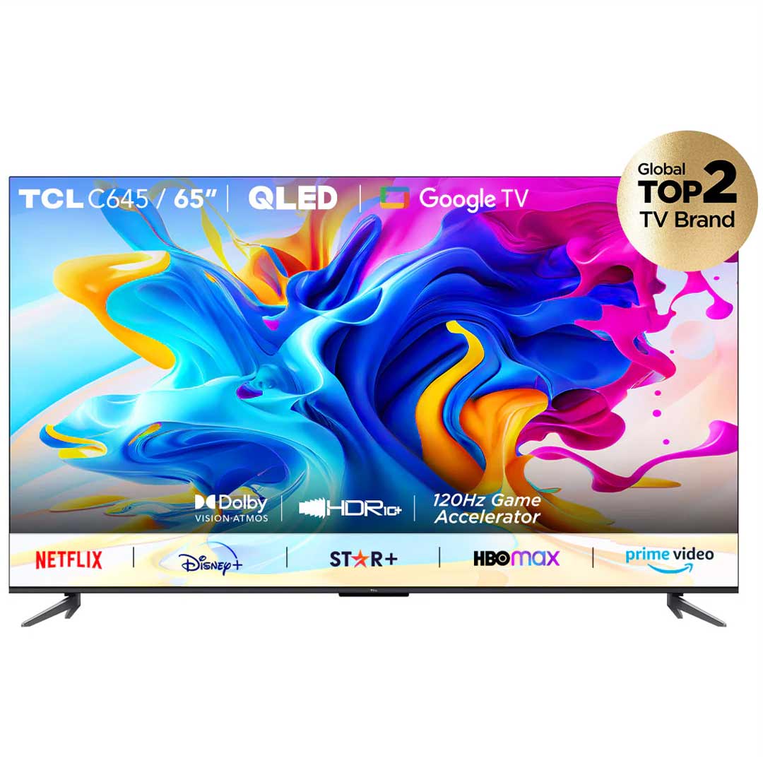 SMART TV TCL 65C645 65  4K UHD QLED HDR 10 PLUS ANDROID GOOGLE TV