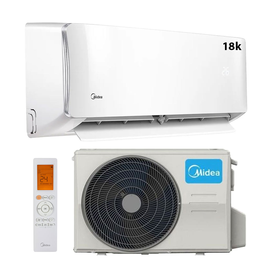 AIRE ACONDICIONADO MIDEA MSABD-18CRN1 18000 BTU ALTA EFICIENCIA AHORRO  HASTA EL 71% DE ENERGÍA