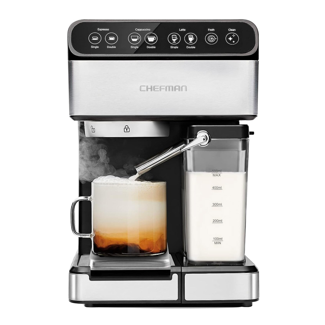 CAFETERA CHEFMAN RJ54 1350 WATTS ACERO INOXIDABLE ESPRESSO