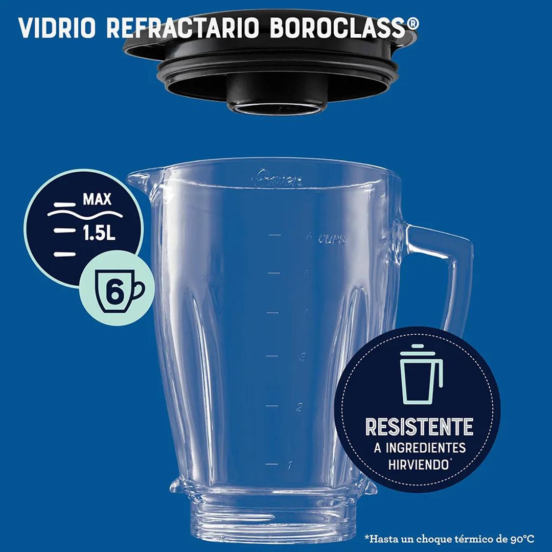 VASO ACERO INOXIDABLE LICUADORA OSTER C/TAPA