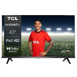 SMART TV TCL 43S5400A 43  FHD (1920X1080) LED HDR 10 ANDROID GOOGLE TV SIN  BISEL DISEÑO METÁLICO MANDO DE VOZ