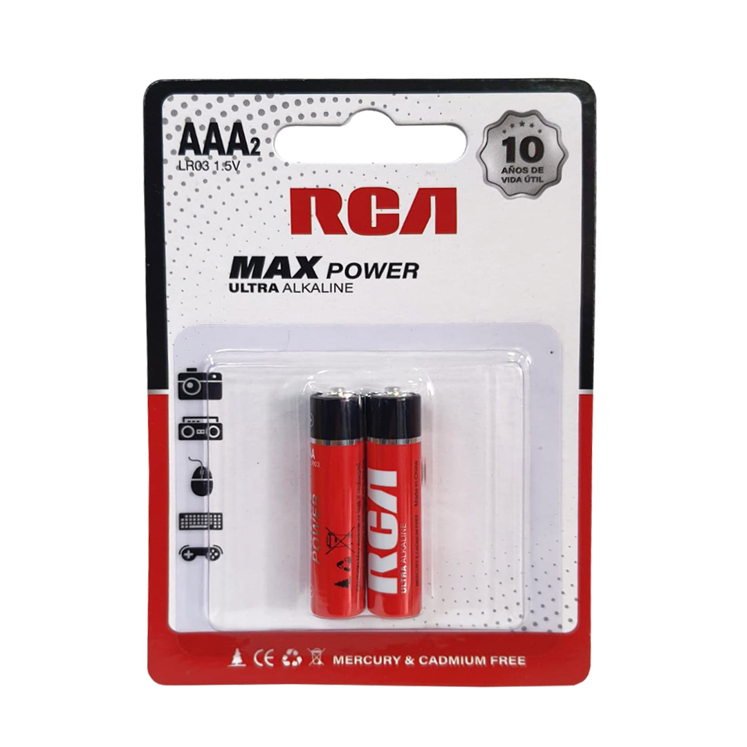 PILAS AAA RCA LR03-2B 10 AñOS DE VIDA úTIL